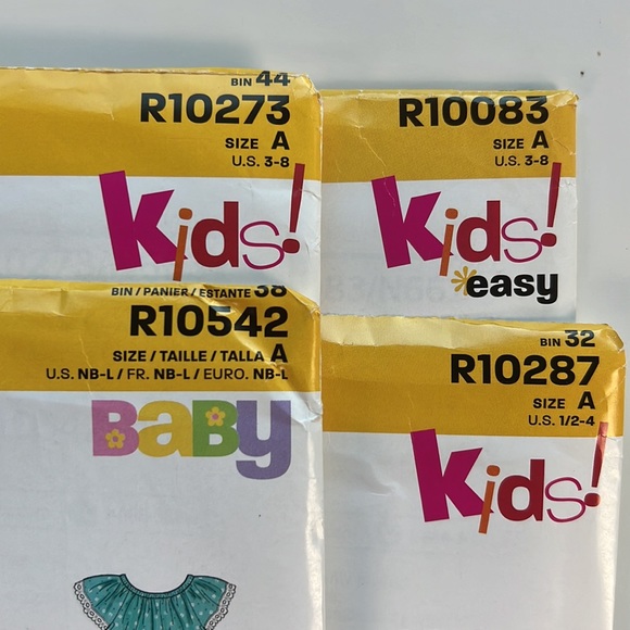 Lot of 4 Kids Baby Sewing Patterns by NEW LOOK R10273 R10287 R10083 R10542 Uncut - Picture 12 of 12